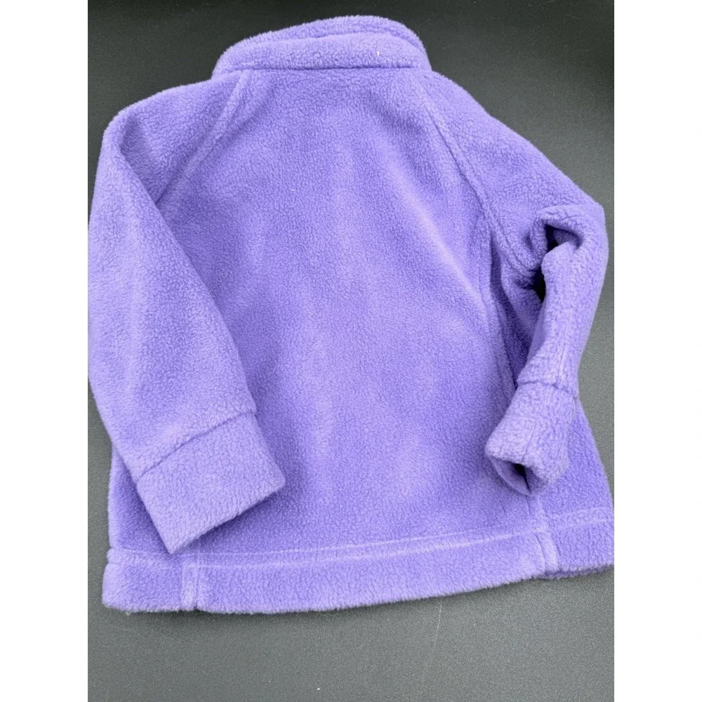 Columbia Benton Springs Girls Size 6-12mos Purple Fleece Full Zip Pockets